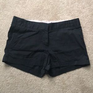 J Crew black chino shorts